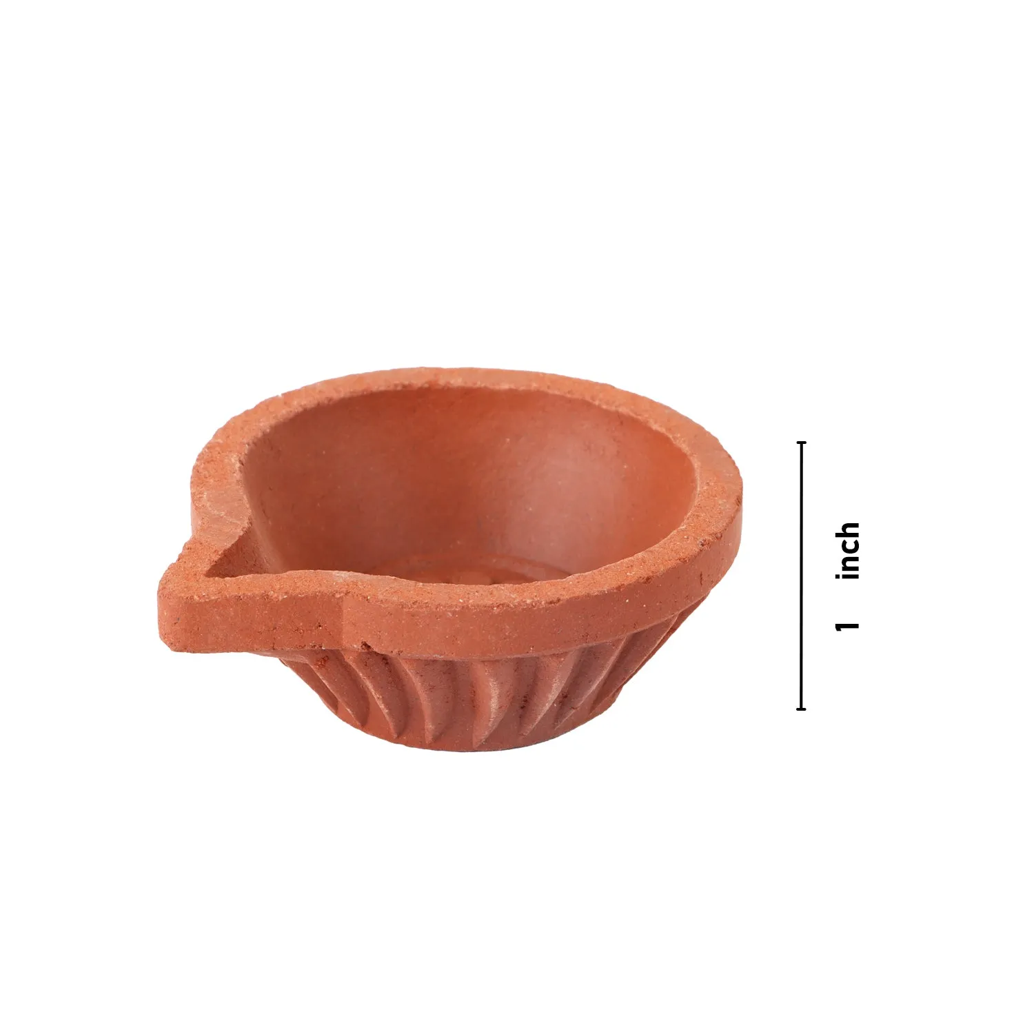 Agal Vilakku - Pcs - 12 - 2.25 Inches | Clay Deepam/ Pooja Diya/ Clay Lamp for Home