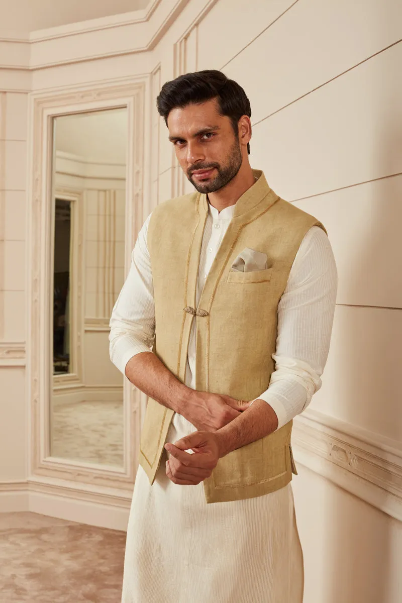 Beige Khadi Bundi