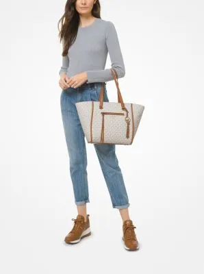 Carine Medium Logo Tote Bag