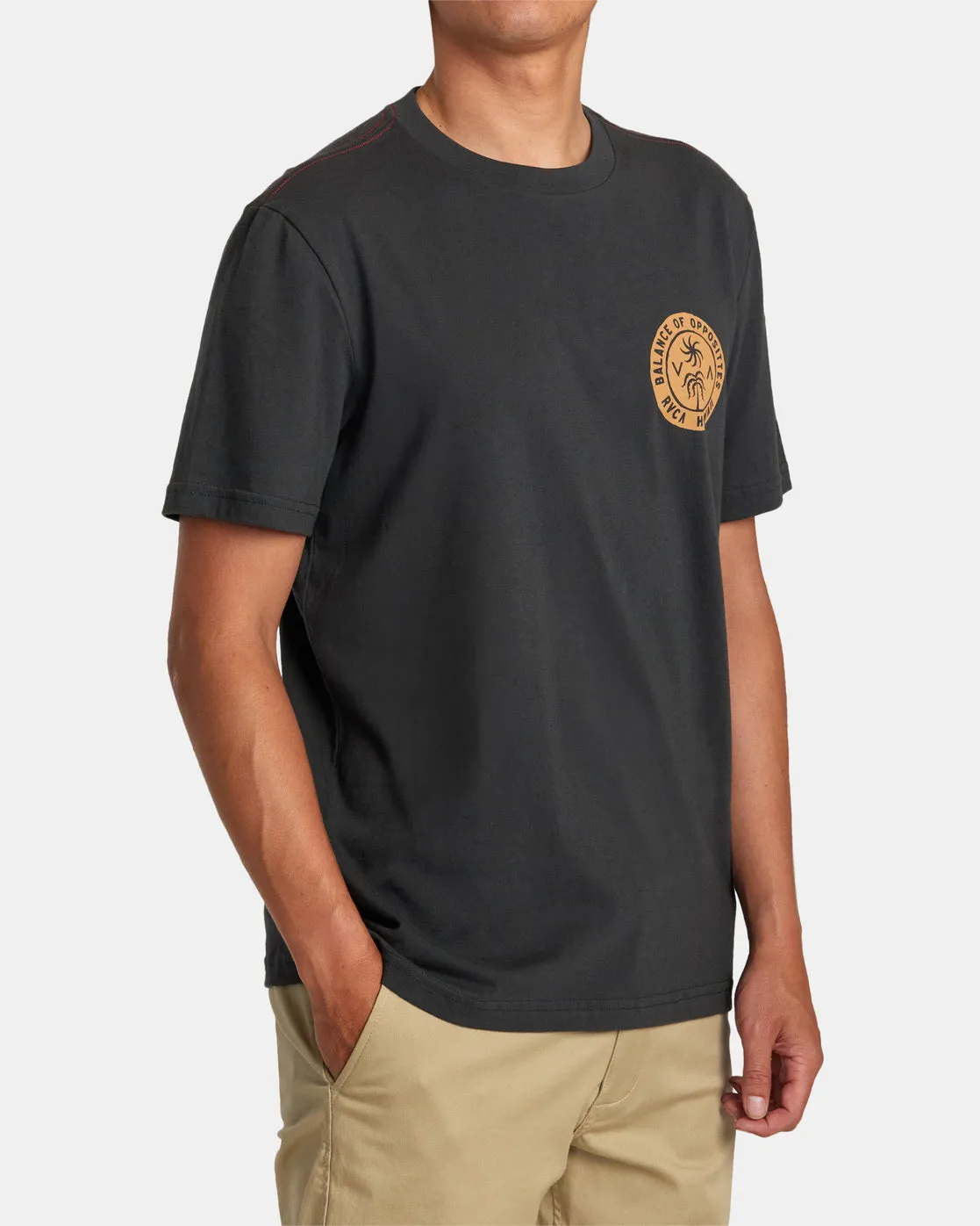 Hawaii Sunpalm Tee - Pirate Black