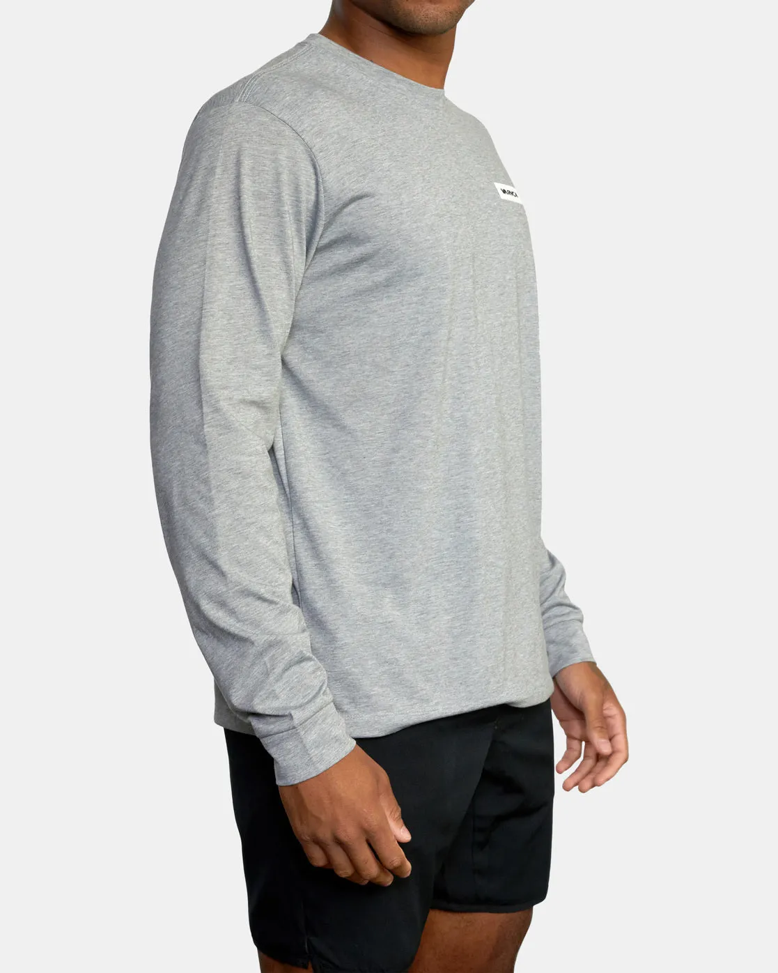 Icon Performance Long Sleeve Tee - Heather Grey