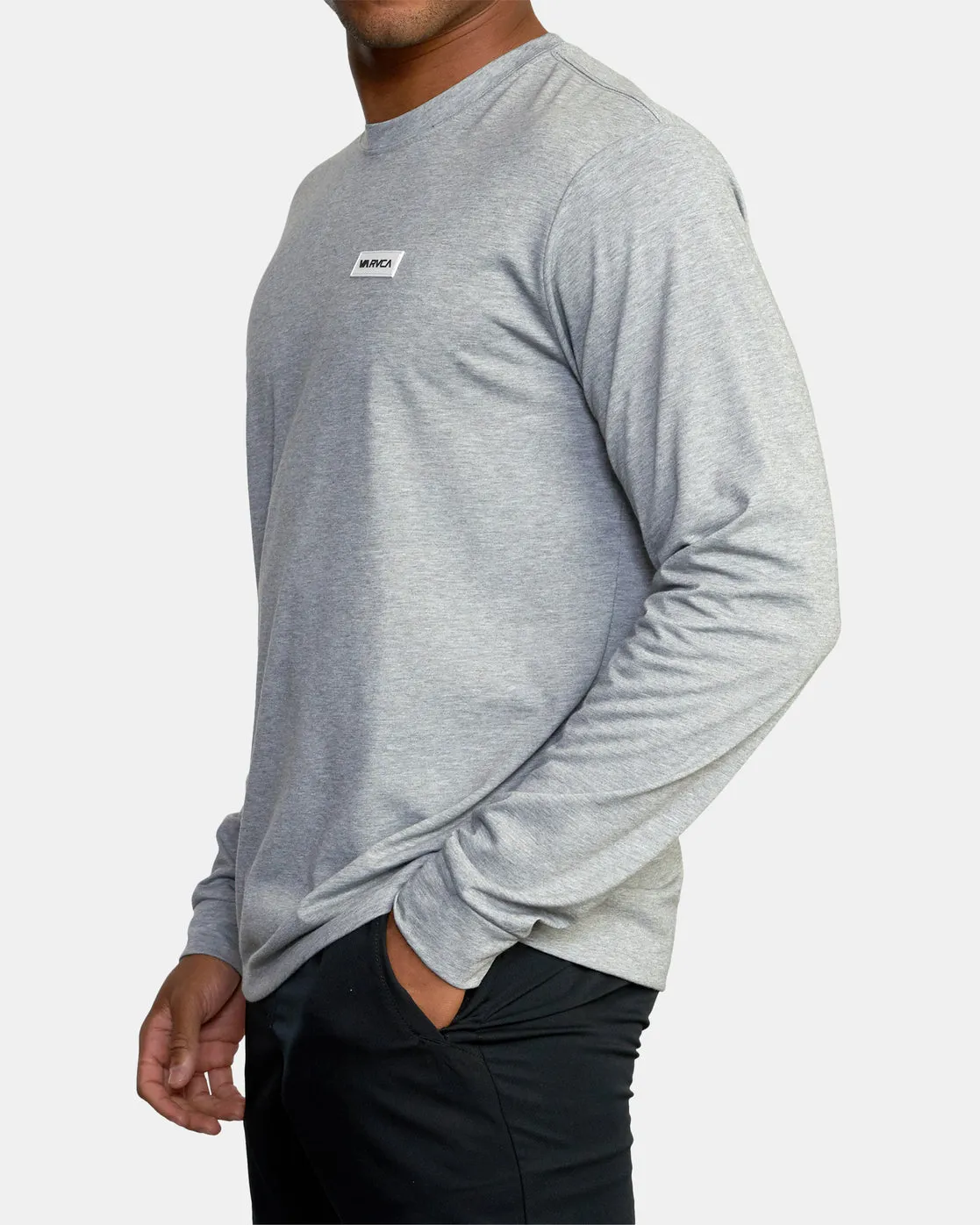 Icon Performance Long Sleeve Tee - Heather Grey