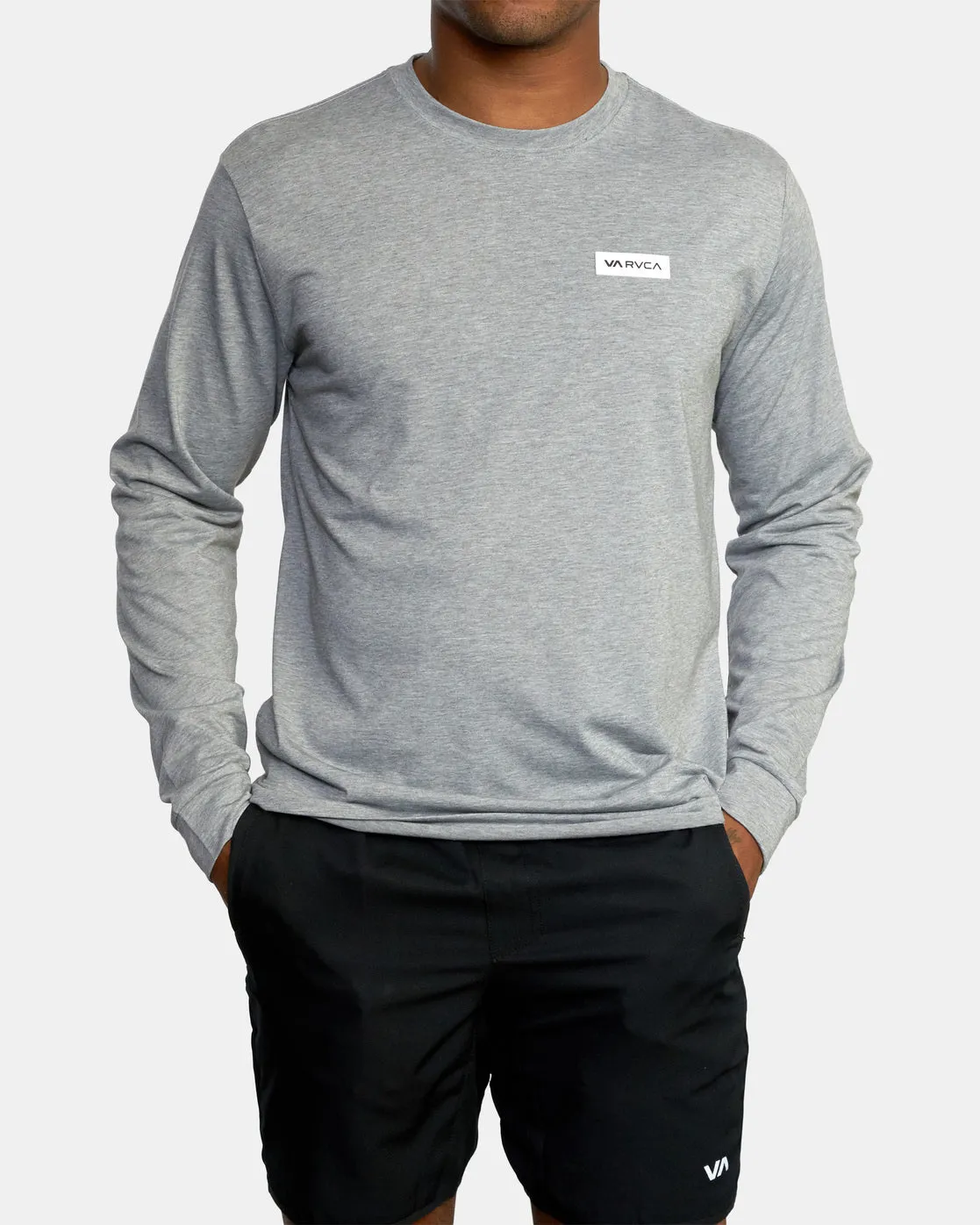 Icon Performance Long Sleeve Tee - Heather Grey