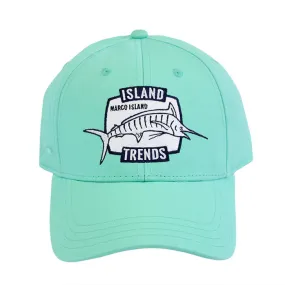 Island Trends Marco Island Marlin Ponytail Baseball Cap Hat - Seafoam