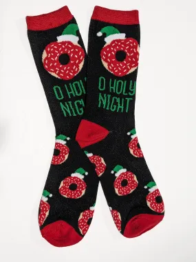 O Holy Night Donut Crew Socks