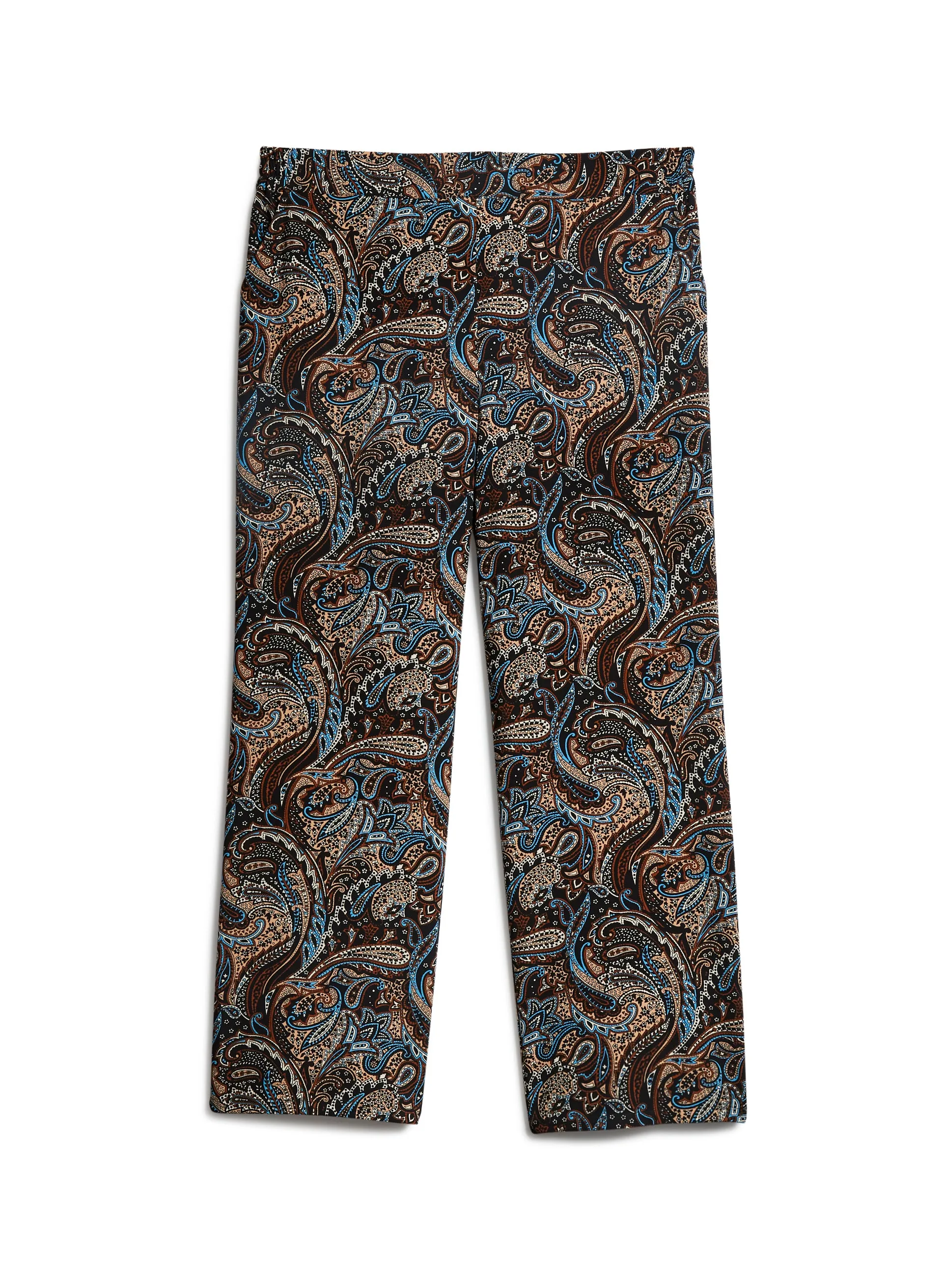 Paisley Print Wide Leg Pants